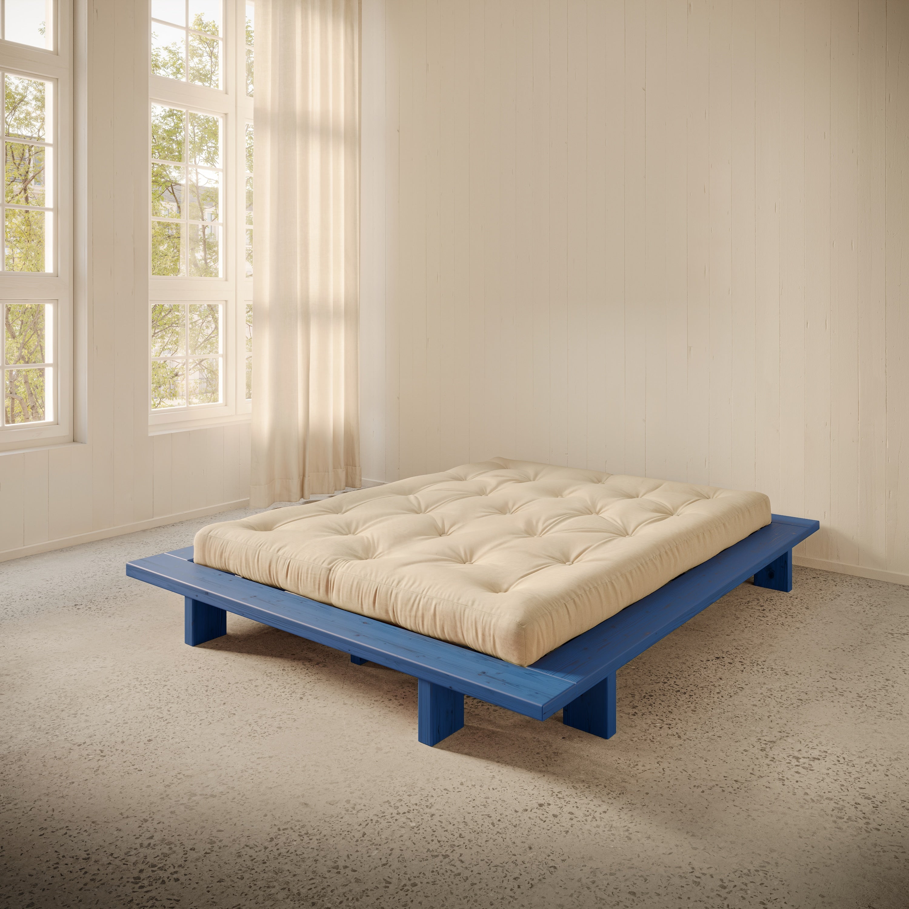JAPAN BED VIVID BLUE 160X200