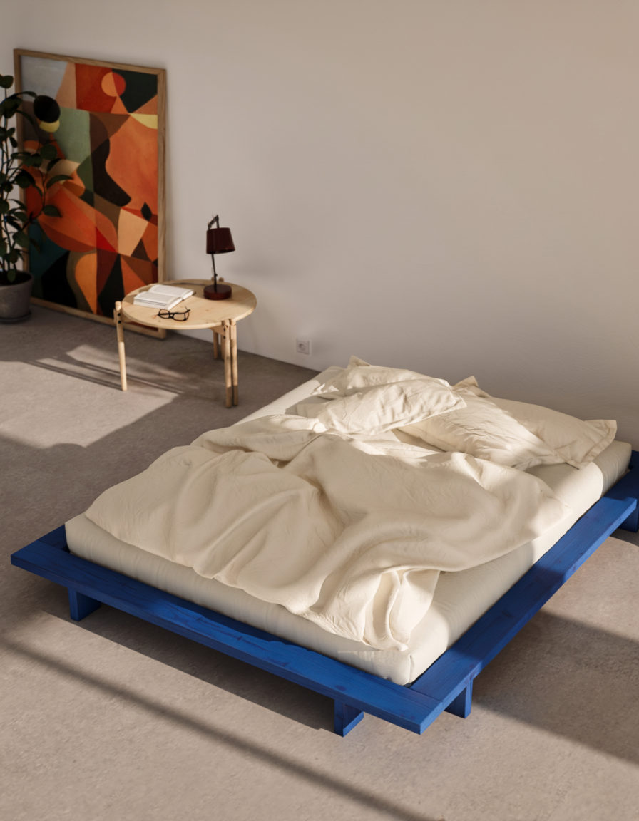 JAPAN BED VIVID BLUE 180X200