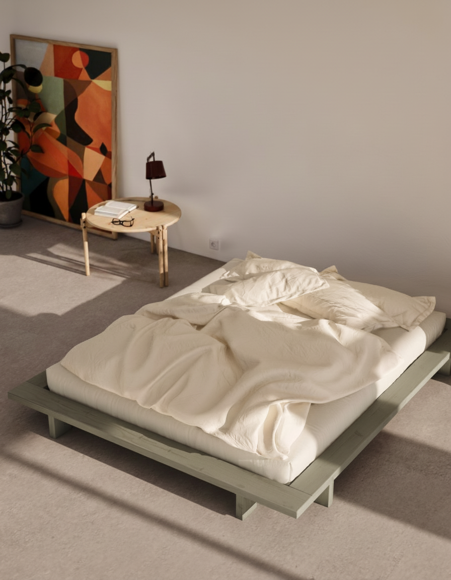 JAPAN BED SAGE GREEN 160X200
