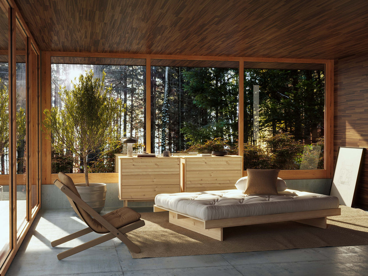 KANSO BED RAW 90 X 200