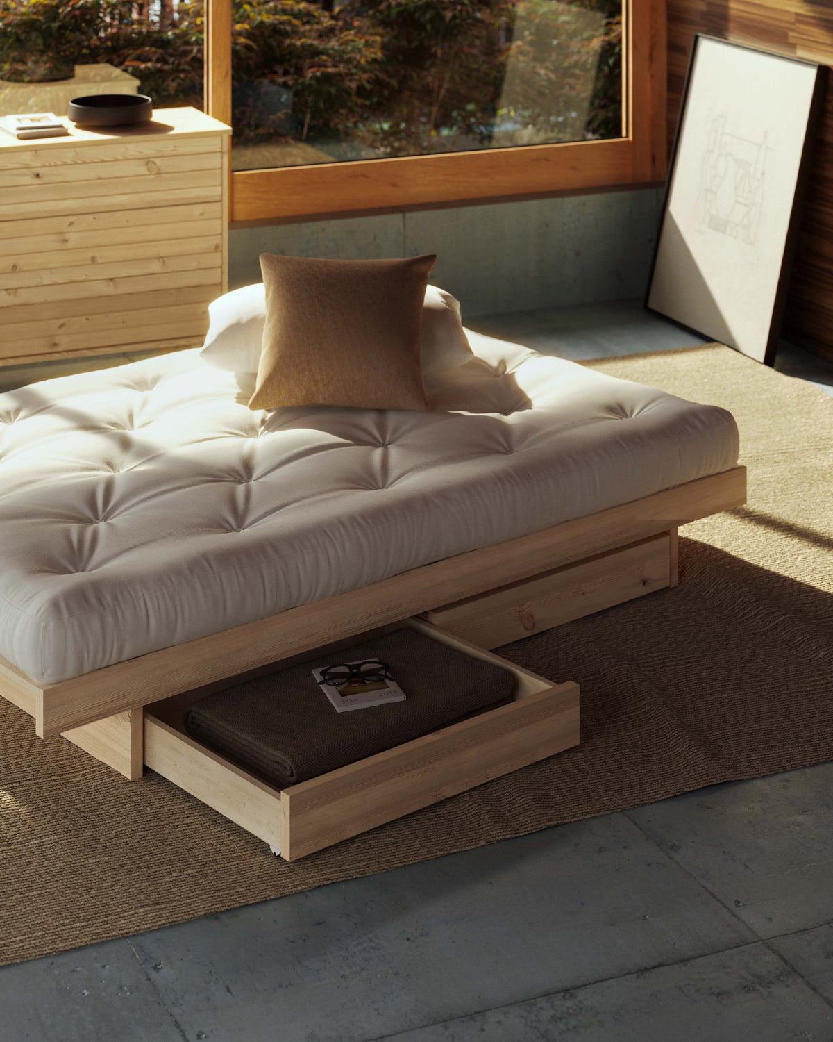 KANSO BED RAW 120 X 200