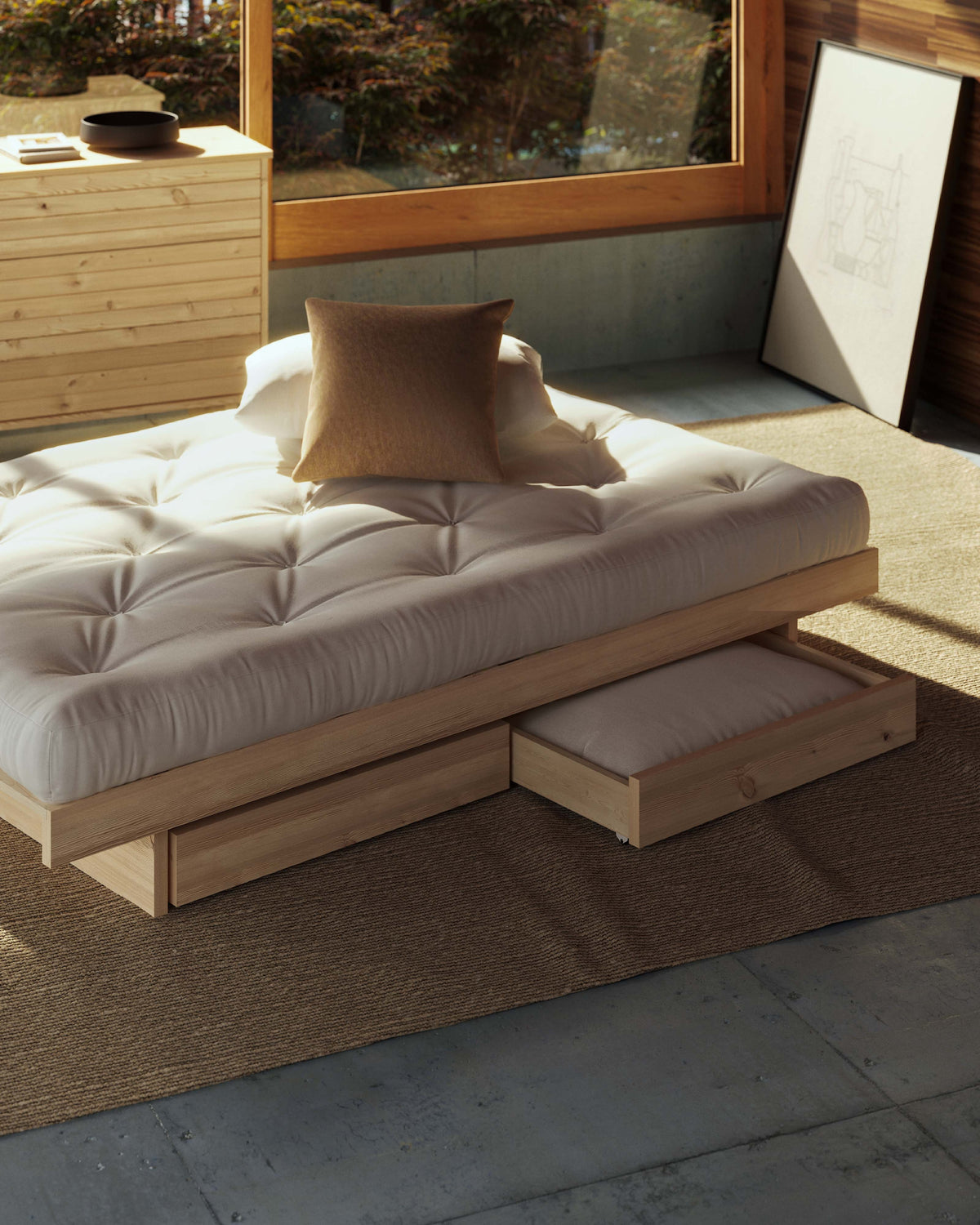 KANSO BED RAW 90 X 200
