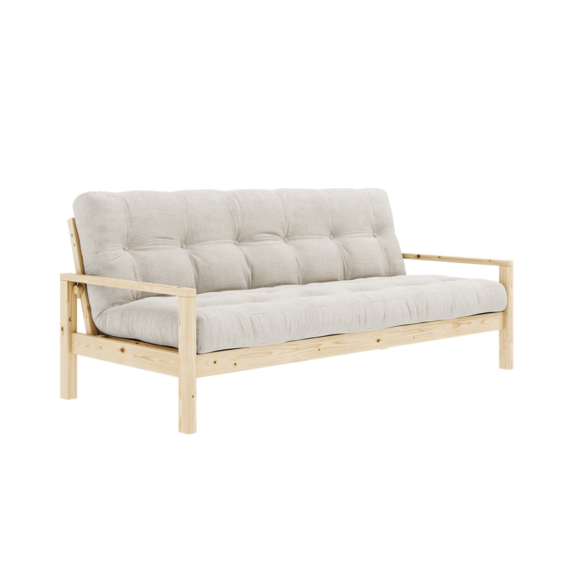 KNOB CLEAR LACQUERED W. 5-LAYER MIXED MATTRESS IVORY