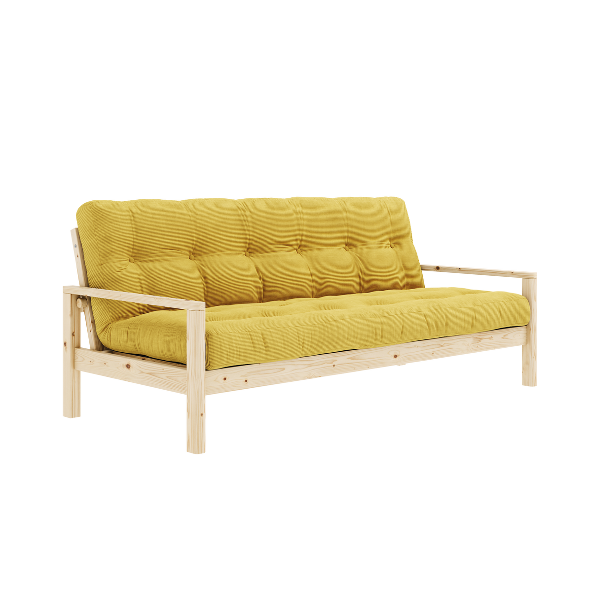 KNOB CLEAR LACQUERED W. 5-LAYER MIXED MATTRESS HONEY