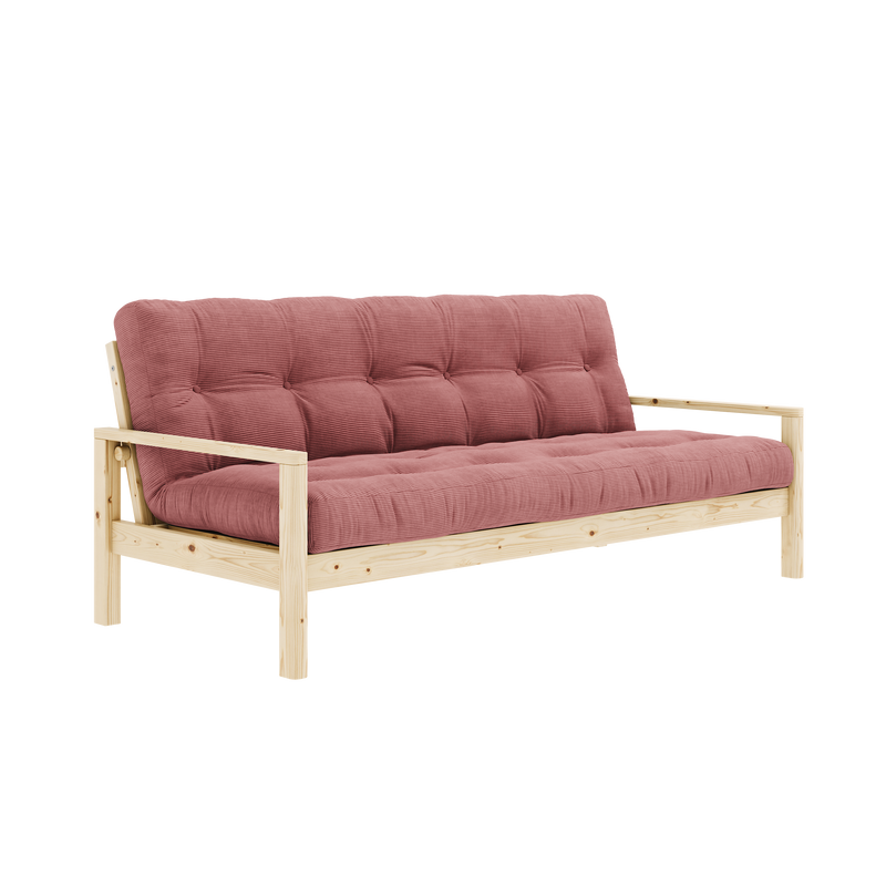 KNOB CLEAR LACQUERED W. 5-LAYER MIXED MATTRESS SORBET PINK