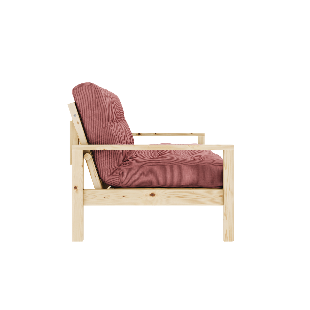 KNOB CLEAR LACQUERED W. 5-LAYER MIXED MATTRESS SORBET PINK