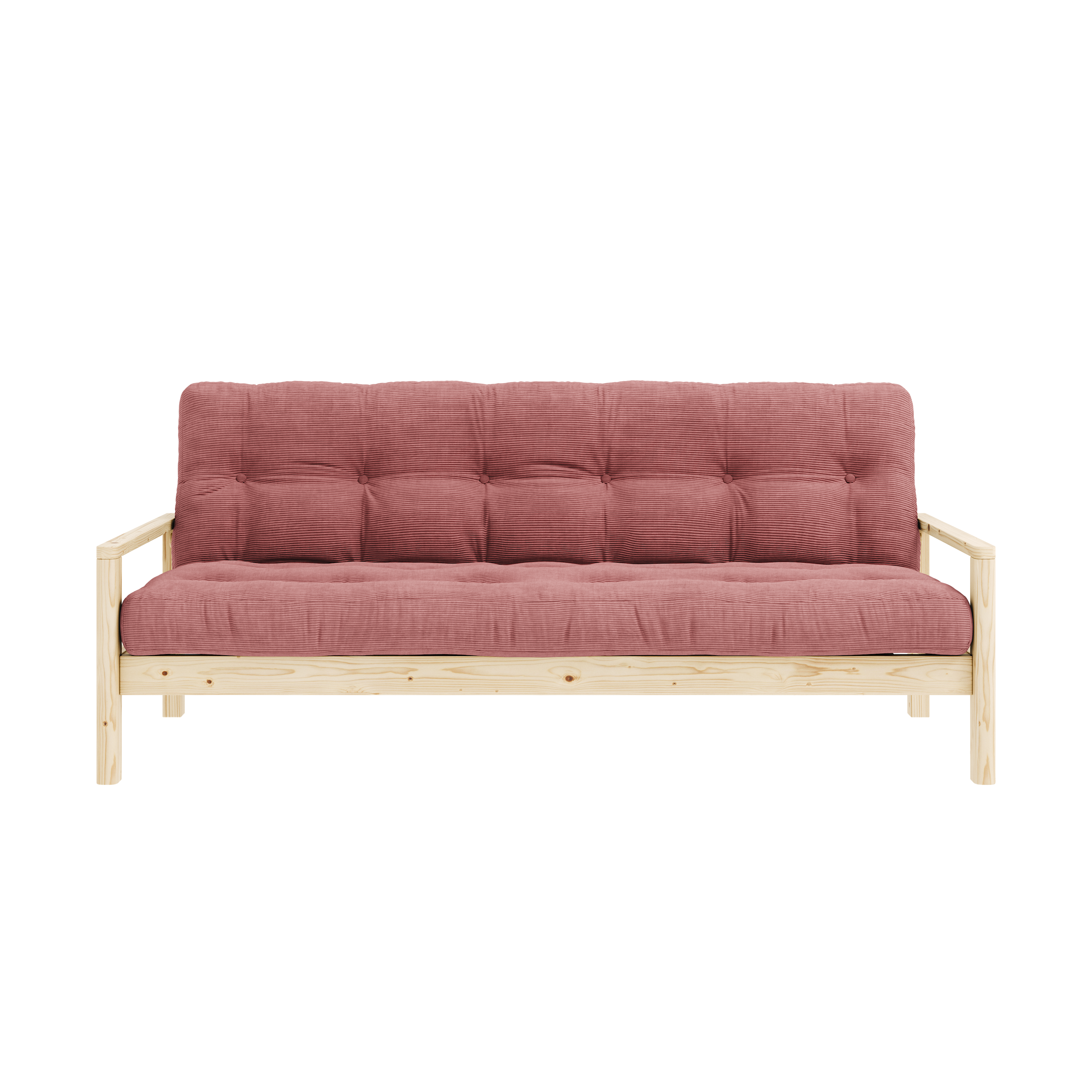 KNOB CLEAR LACQUERED W. 5-LAYER MIXED MATTRESS SORBET PINK