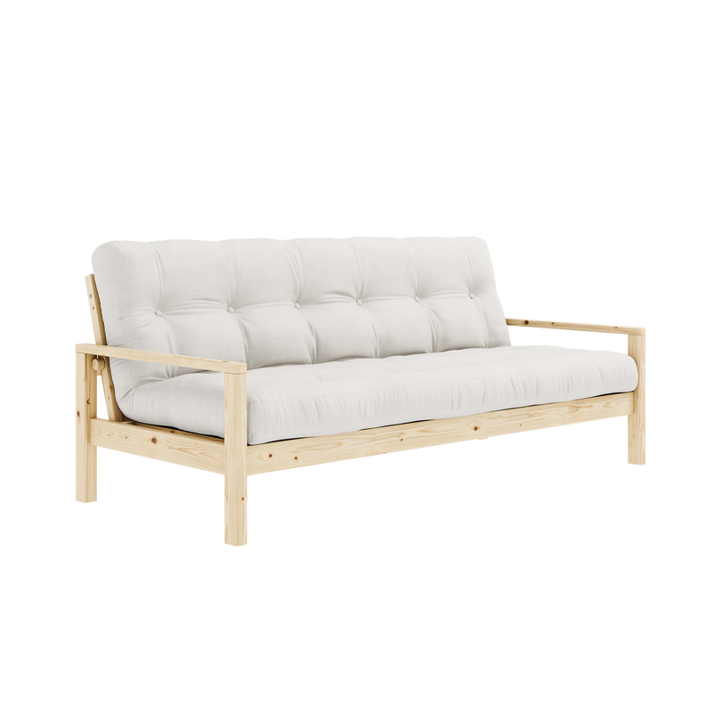 KNOB CLEAR LACQUERED W. 5-LAYER MIXED MATTRESS NATURAL
