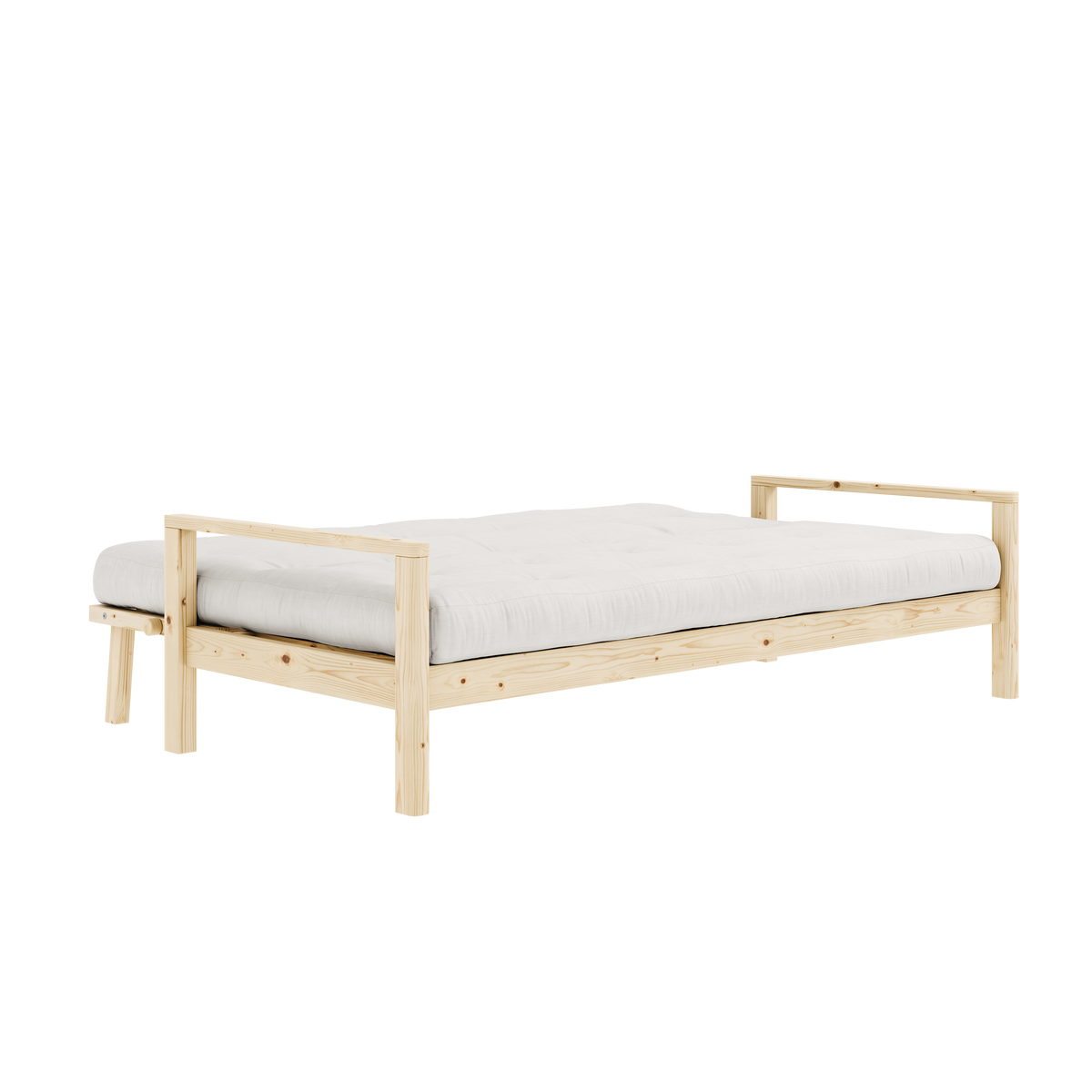 KNOB CLEAR LACQUERED W. 5-LAYER MIXED MATTRESS NATURAL