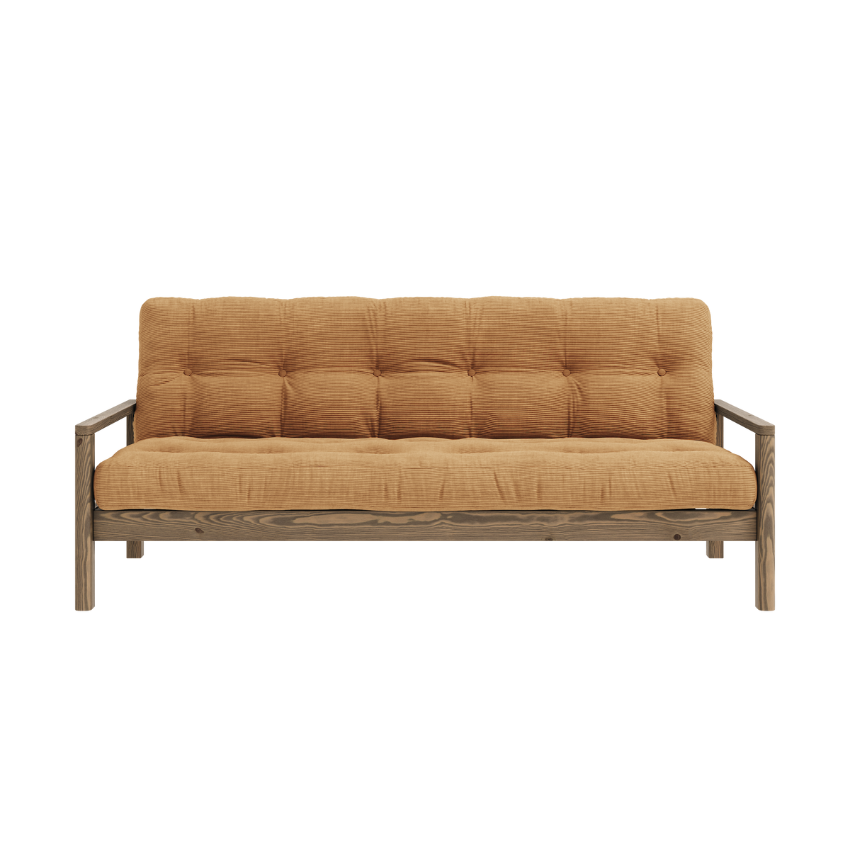 KNOB CAROB BROWN W. 5-LAYER MIXED MATTRESS FUDGE BROWN