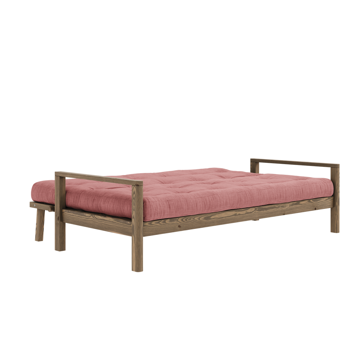 KNOB CAROB BROWN W. 5-LAYER MIXED MATTRESS SORBET PINK