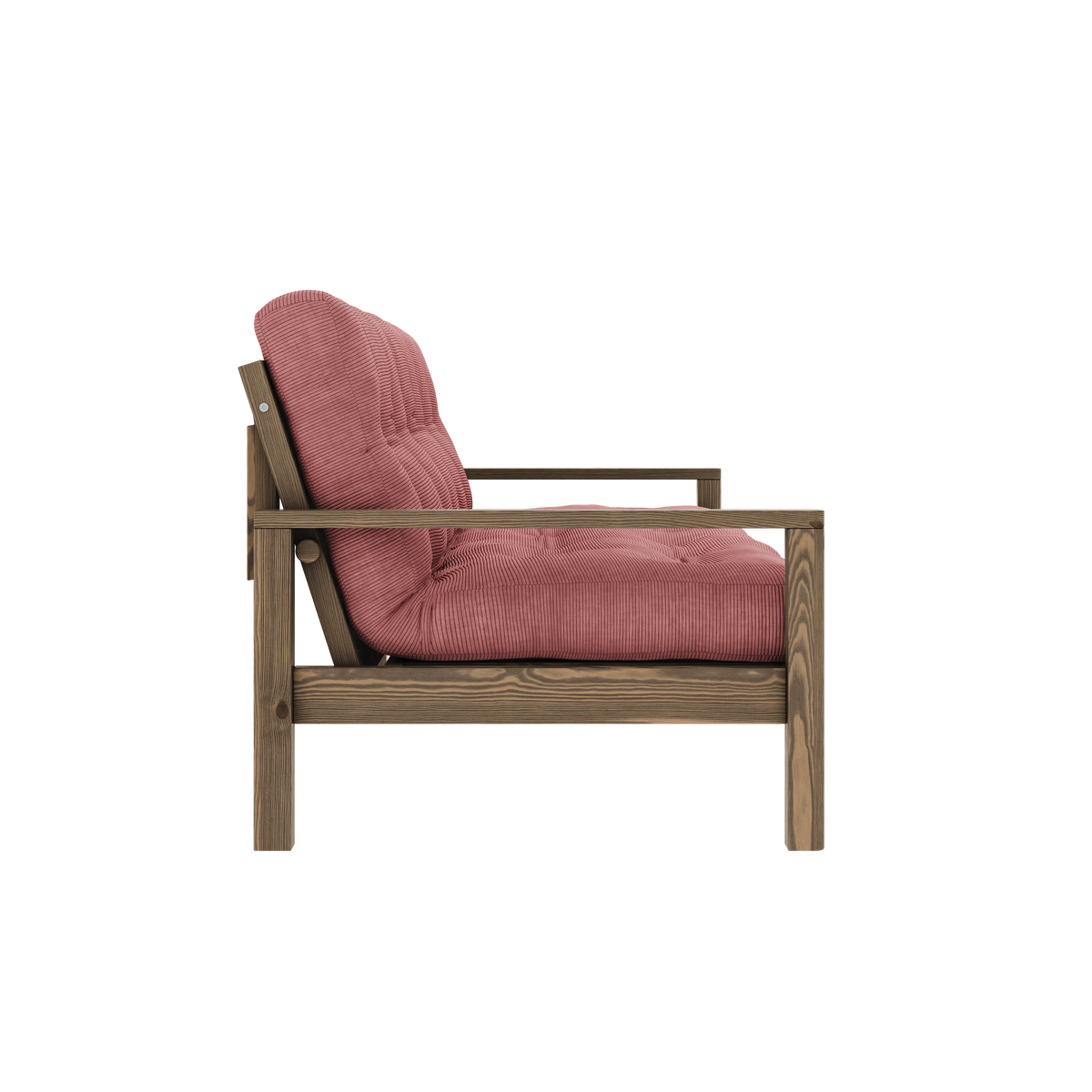 KNOB CAROB BROWN W. 5-LAYER MIXED MATTRESS SORBET PINK