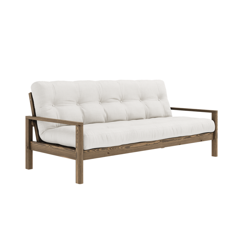 KNOB CAROB BROWN W. 5-LAYER MIXED MATTRESS NATURAL