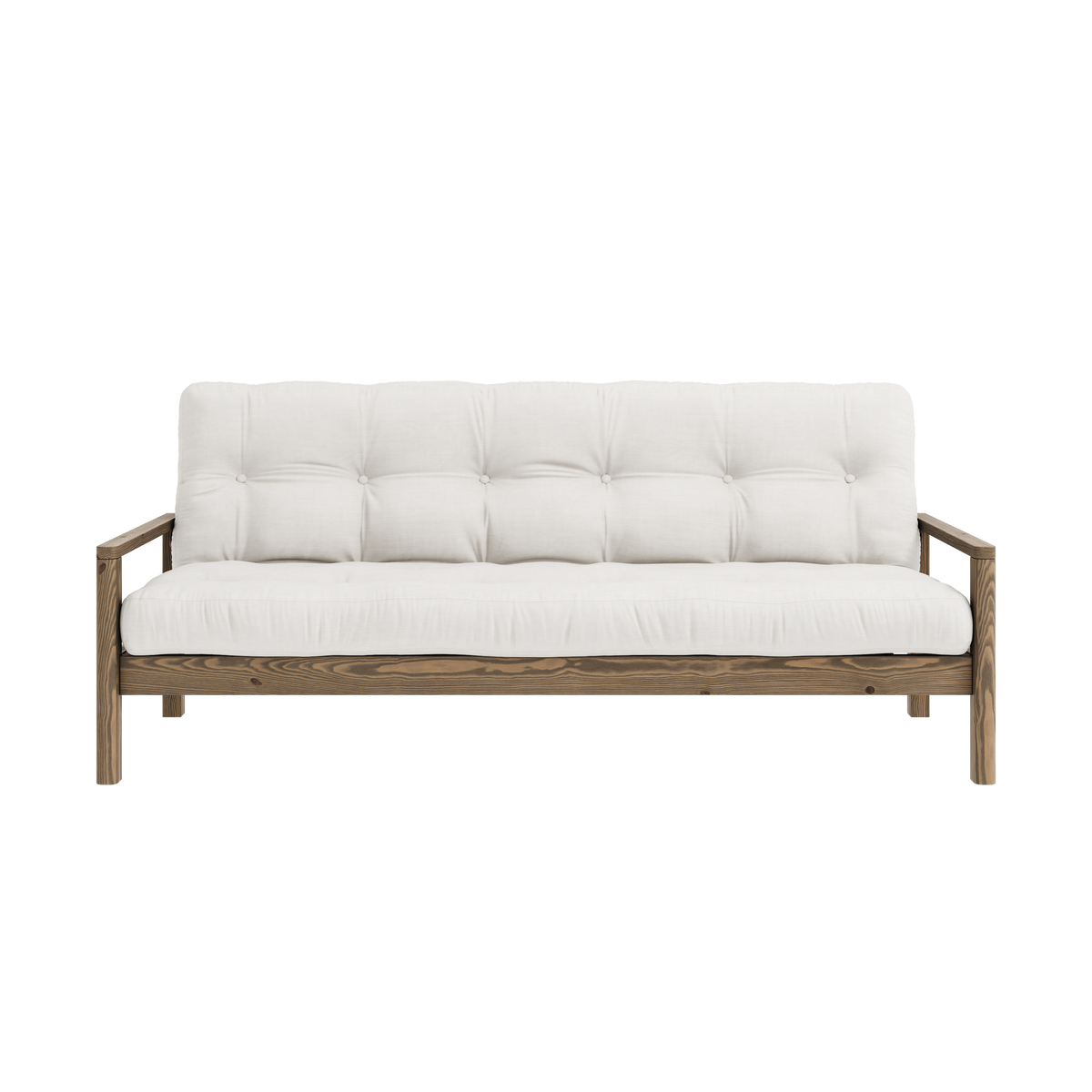 KNOB CAROB BROWN W. 5-LAYER MIXED MATTRESS NATURAL