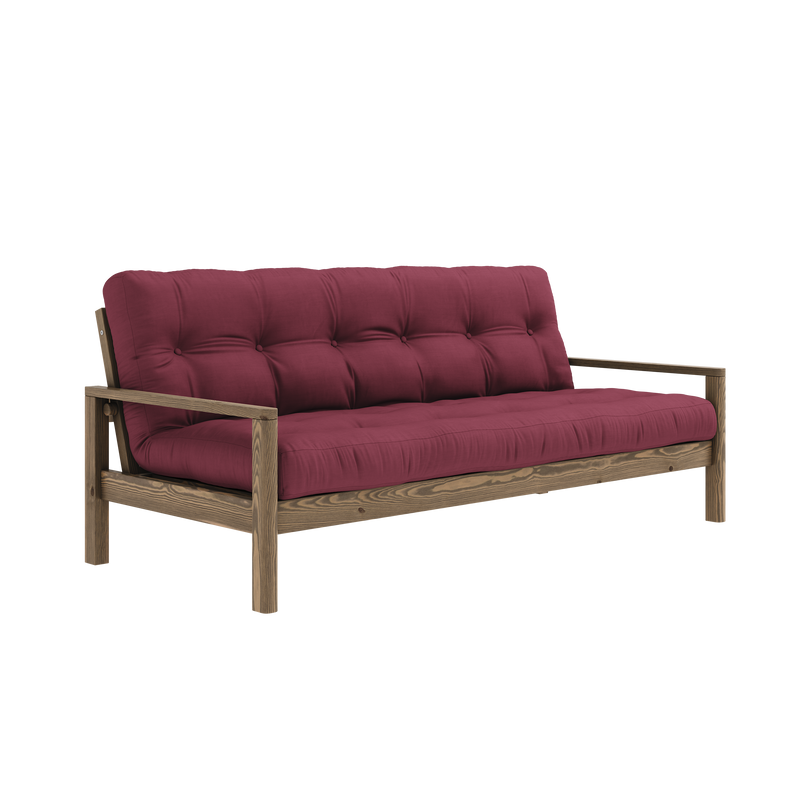 KNOB CAROB BROWN W. 5-LAYER MIXED MATTRESS BORDEAUX