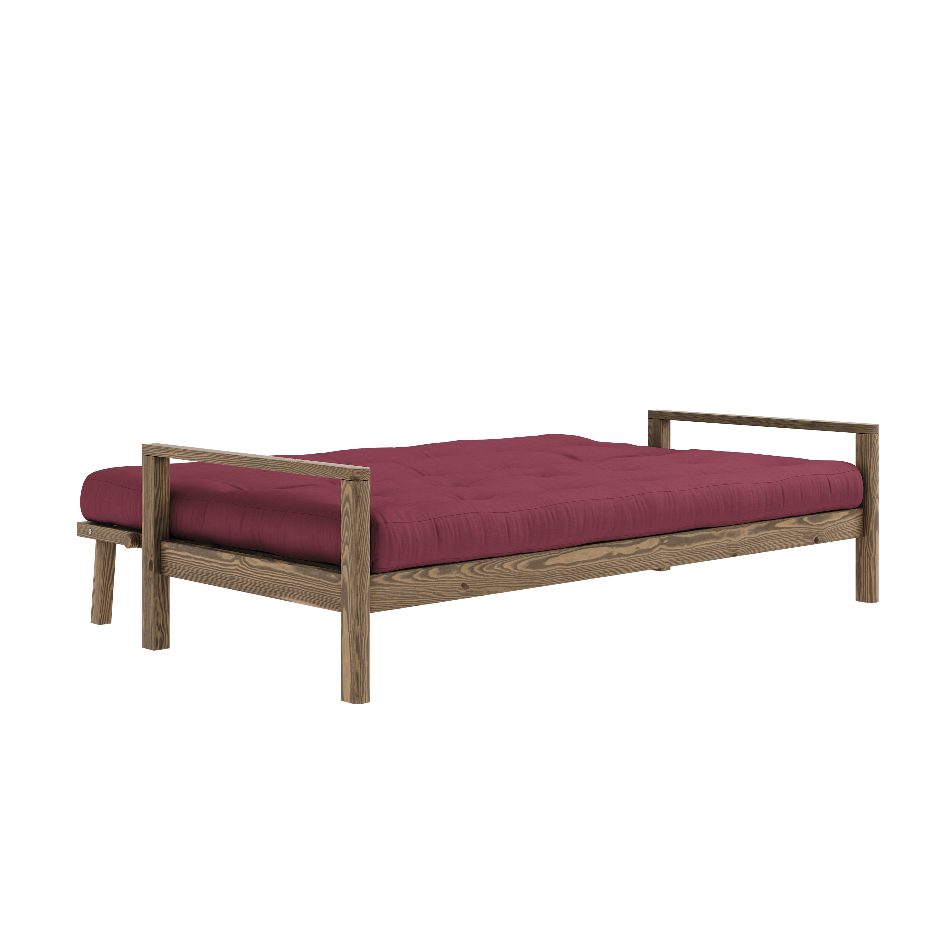 KNOB CAROB BROWN W. 5-LAYER MIXED MATTRESS BORDEAUX