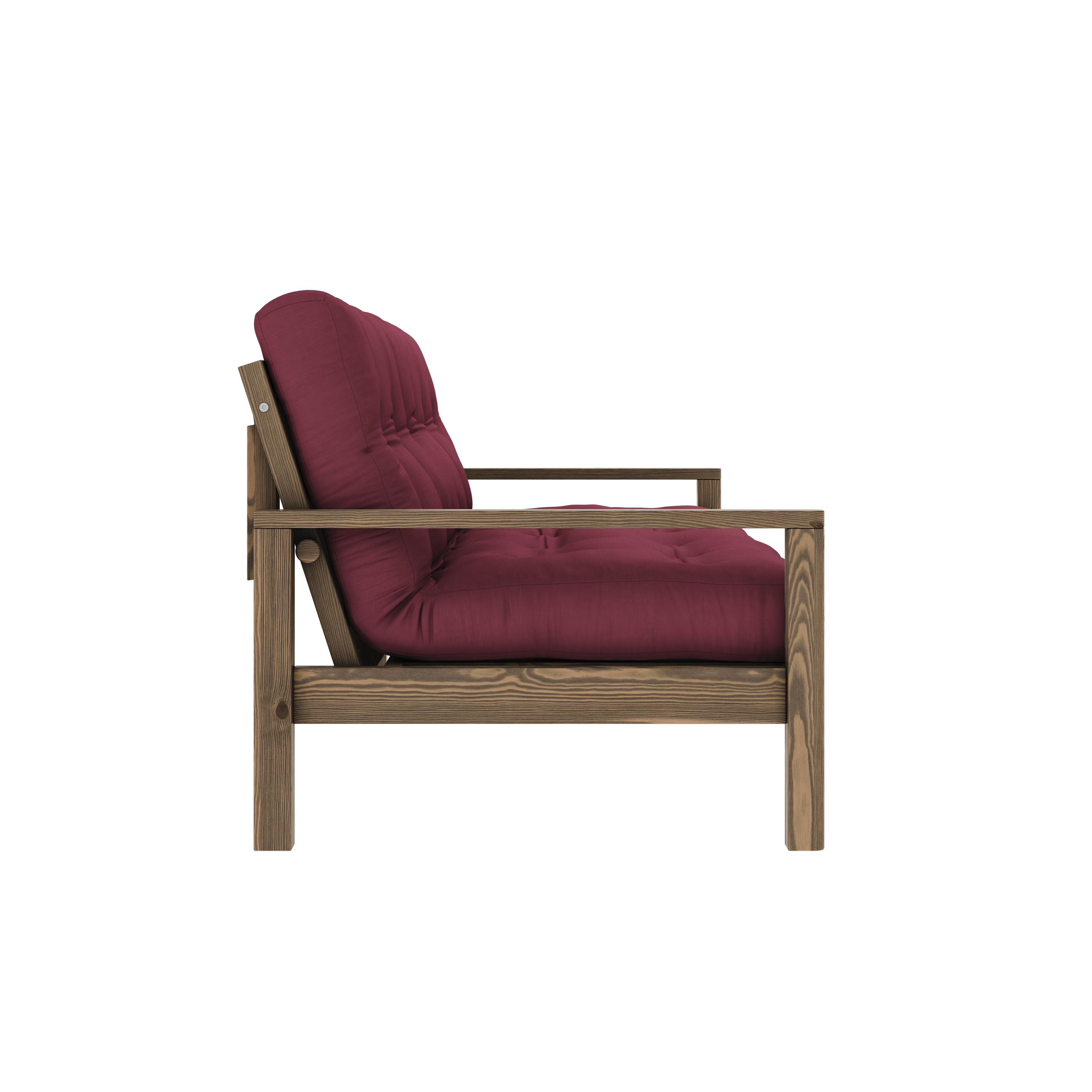 KNOB CAROB BROWN W. 5-LAYER MIXED MATTRESS BORDEAUX