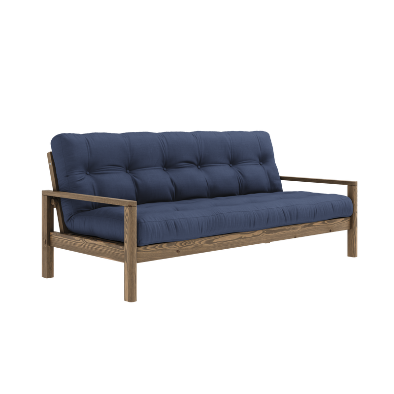 KNOB CAROB BROWN W. 5-LAYER MIXED MATTRESS NAVY