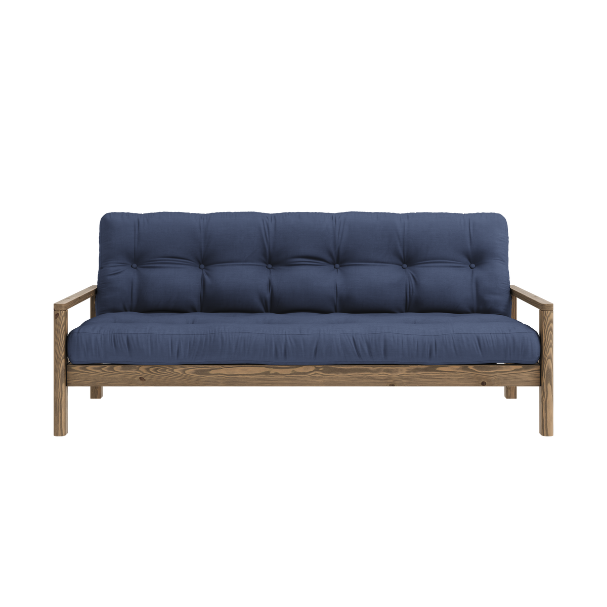 KNOB CAROB BROWN W. 5-LAYER MIXED MATTRESS NAVY