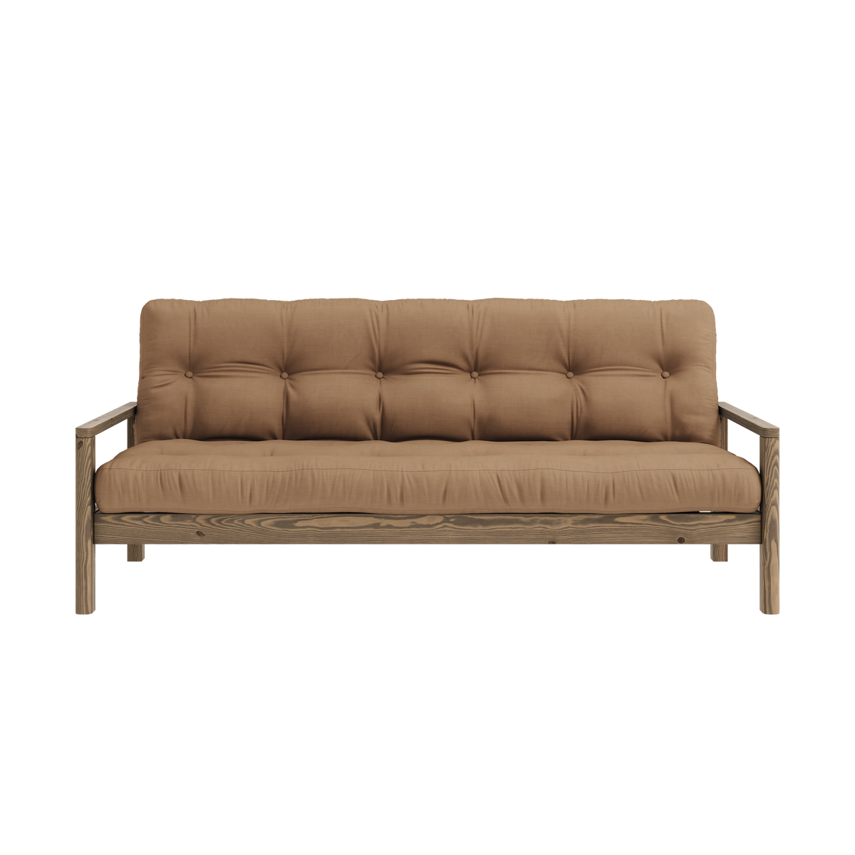 KNOB CAROB BROWN W. 5-LAYER MIXED MATTRESS MOCCA