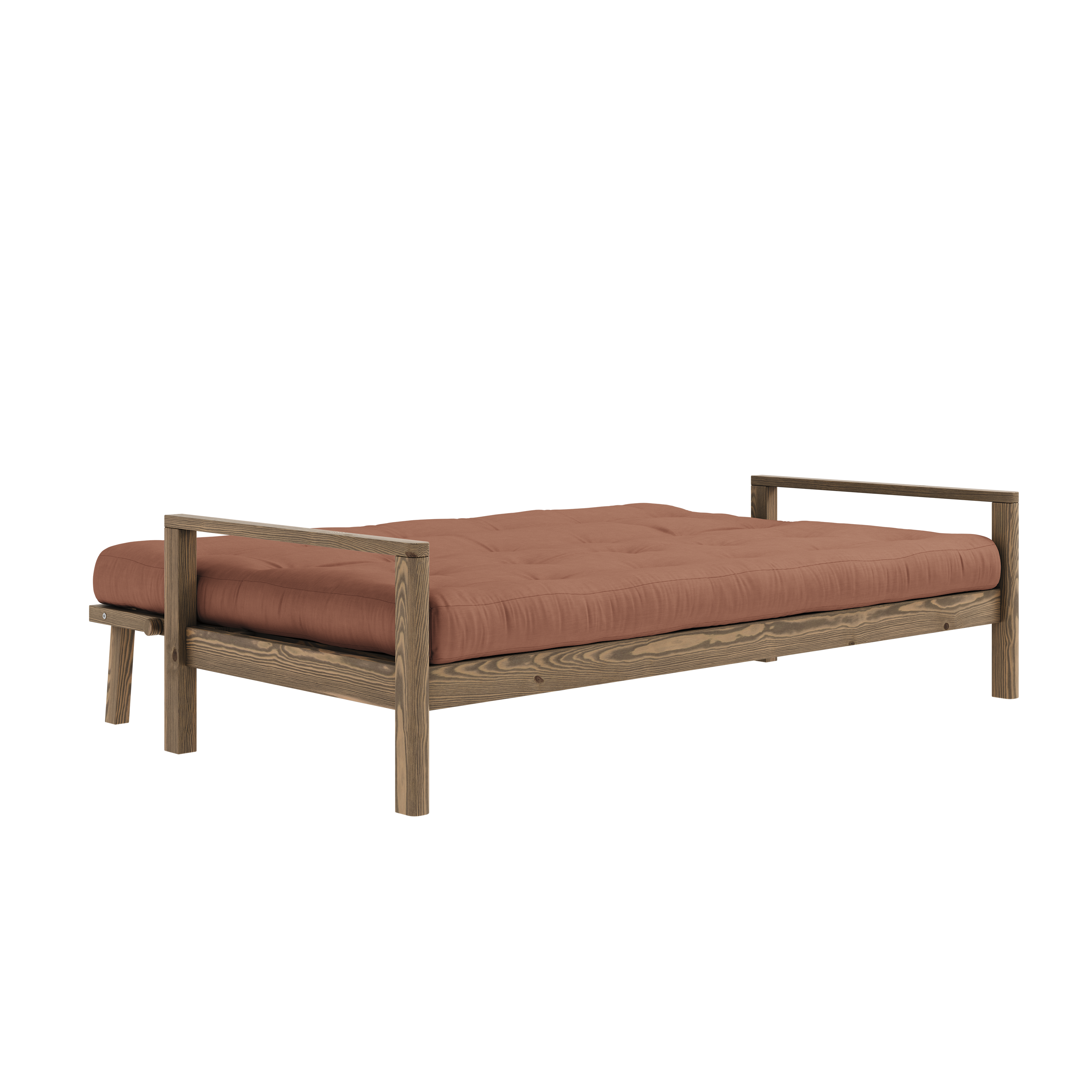 KNOB CAROB BROWN W. 5-LAYER MIXED MATTRESS CLAY BROWN