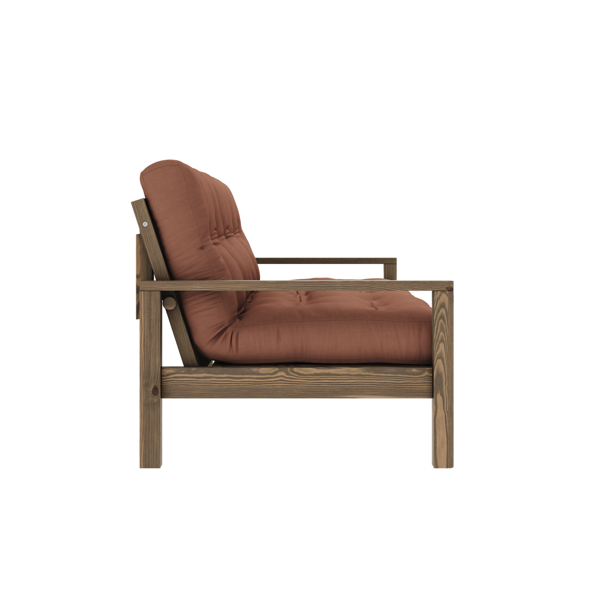 KNOB CAROB BROWN W. 5-LAYER MIXED MATTRESS CLAY BROWN