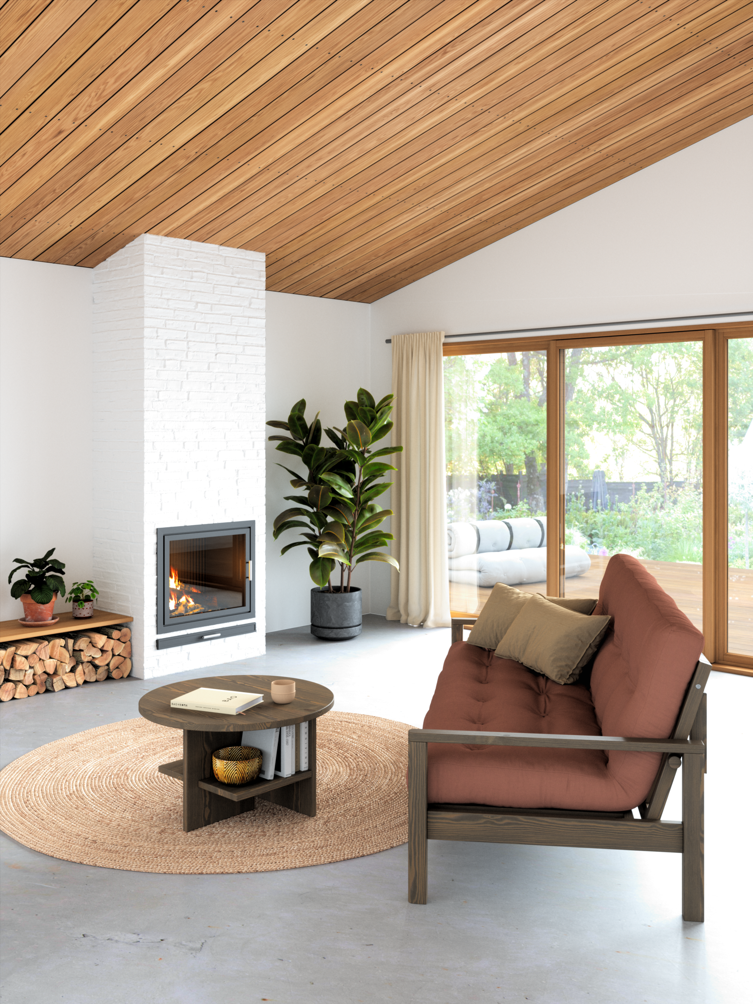 KNOB CAROB BROWN W. 5-LAYER MIXED MATTRESS BORDEAUX