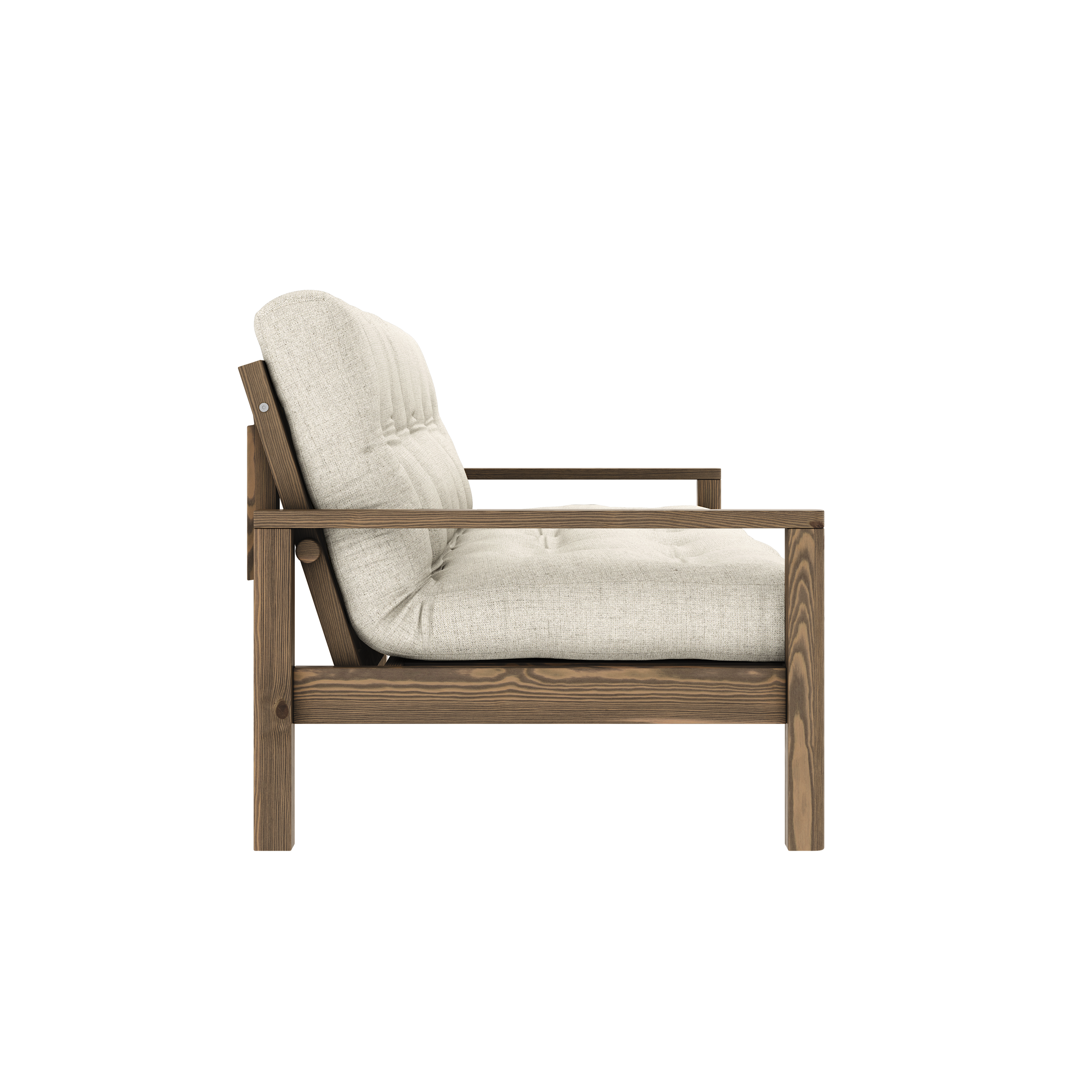 KNOB CAROB BROWN W. 5-LAYER MIXED MATTRESS LINEN