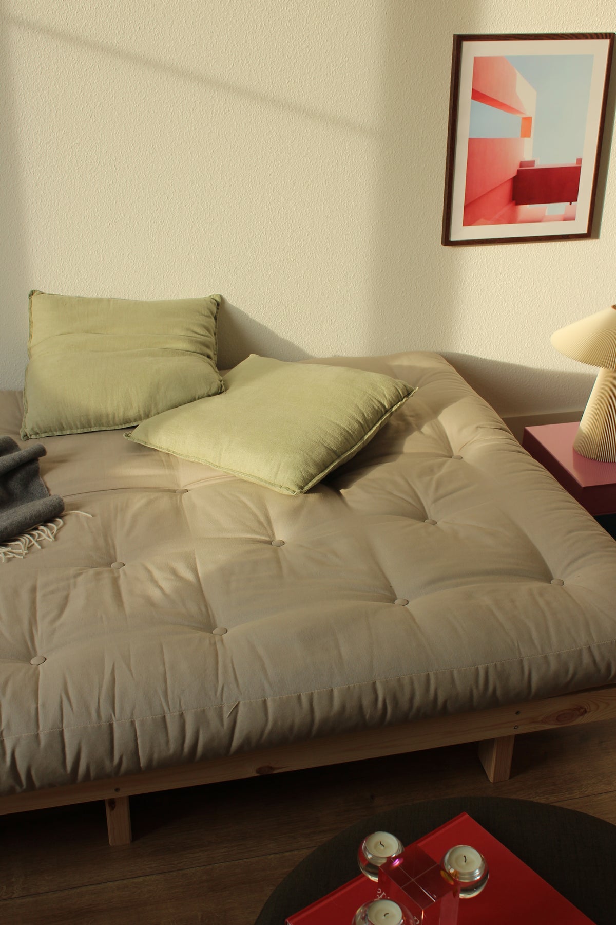 LEAN RAW 130 X 190 W. 5-LAYER MIXED MATTRESS FUDGE BROWN