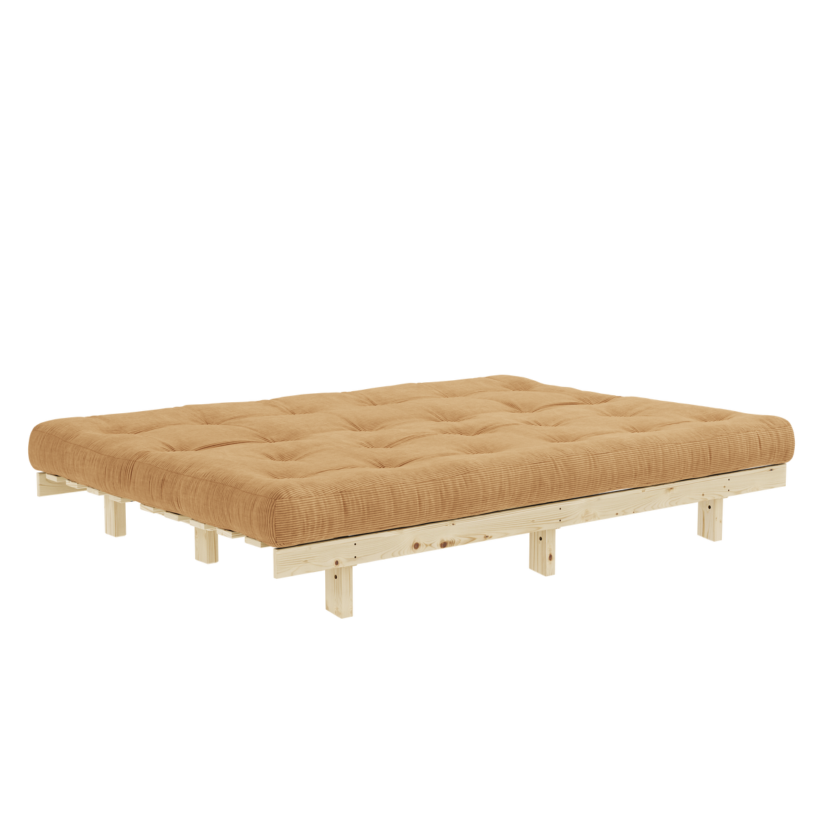 LEAN RAW 130 X 190 W. 5-LAYER MIXED MATTRESS FUDGE BROWN