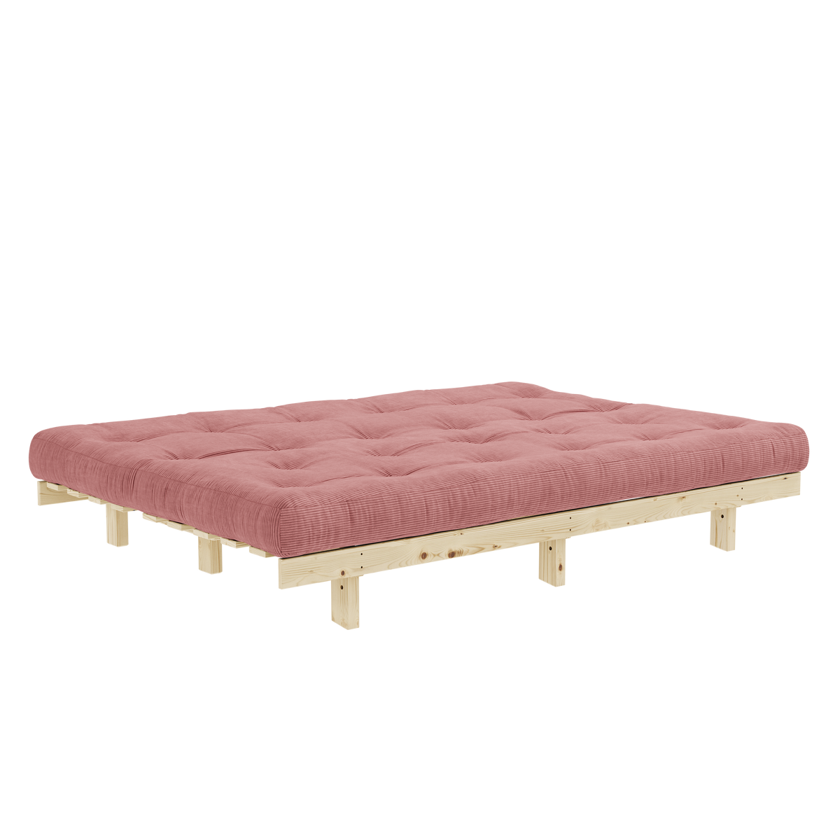 LEAN RAW 130 X 190 W. 5-LAYER MIXED MATTRESS SORBET PINK