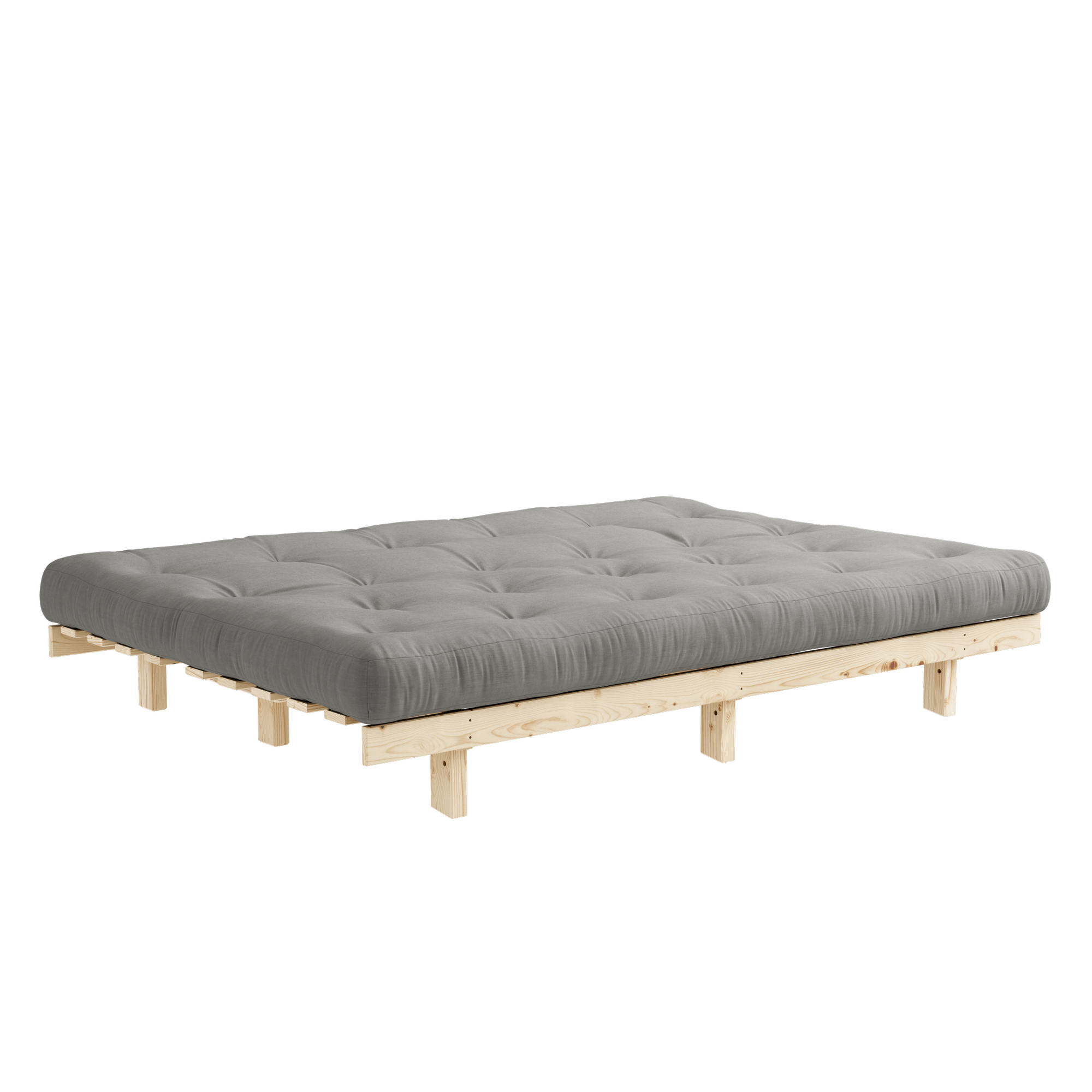 LEAN RAW 130 X 190 W. 5-LAYER MIXED MATTRESS GREY
