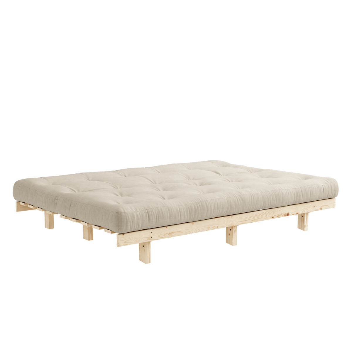 LEAN RAW 130 X 190 W. 5-LAYER MIXED MATTRESS BEIGE