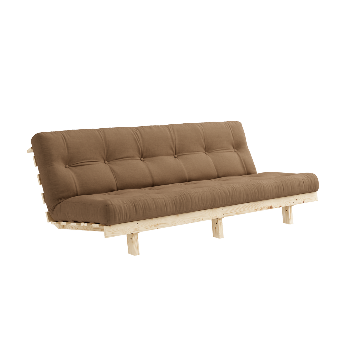 LEAN RAW 130 X 190 W. 5-LAYER MIXED MATTRESS MOCCA
