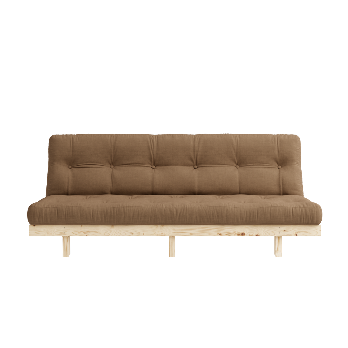 LEAN RAW 130 X 190 W. 5-LAYER MIXED MATTRESS MOCCA