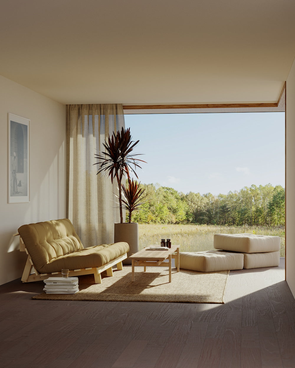 LEAN RAW W. 5-LAYER MIXED MATTRESS DARK GREY - US