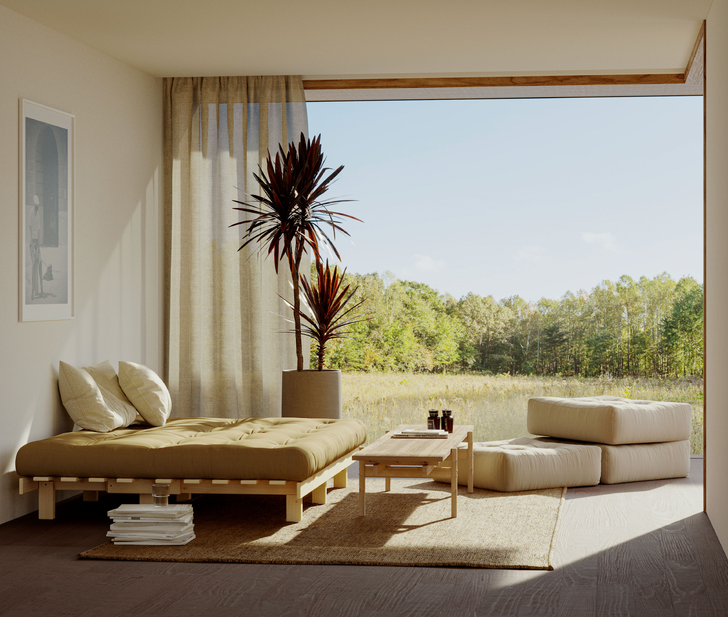 LEAN RAW 130 X 200 W. ALPHA MATTRESS IVORY