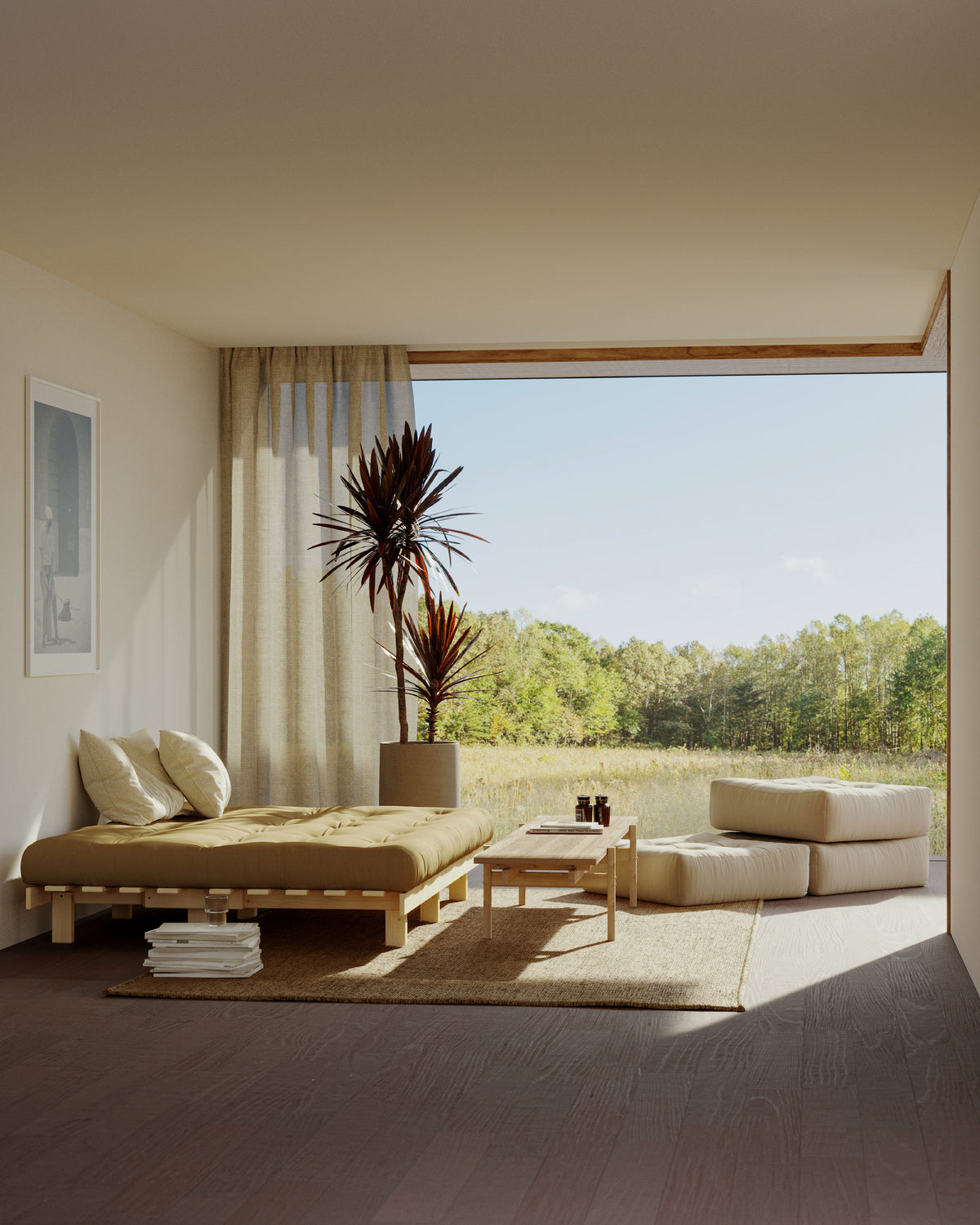 LEAN RAW 130 X 190 W. 5-LAYER MIXED MATTRESS SEAWEED