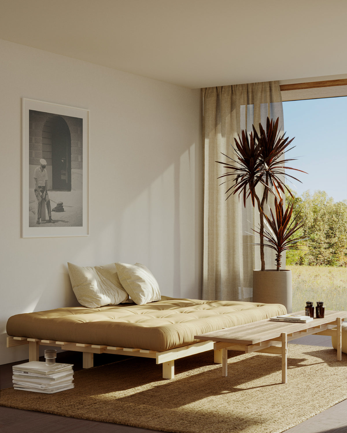 LEAN RAW 130 X 190 W. 5-LAYER MIXED MATTRESS SEAWEED