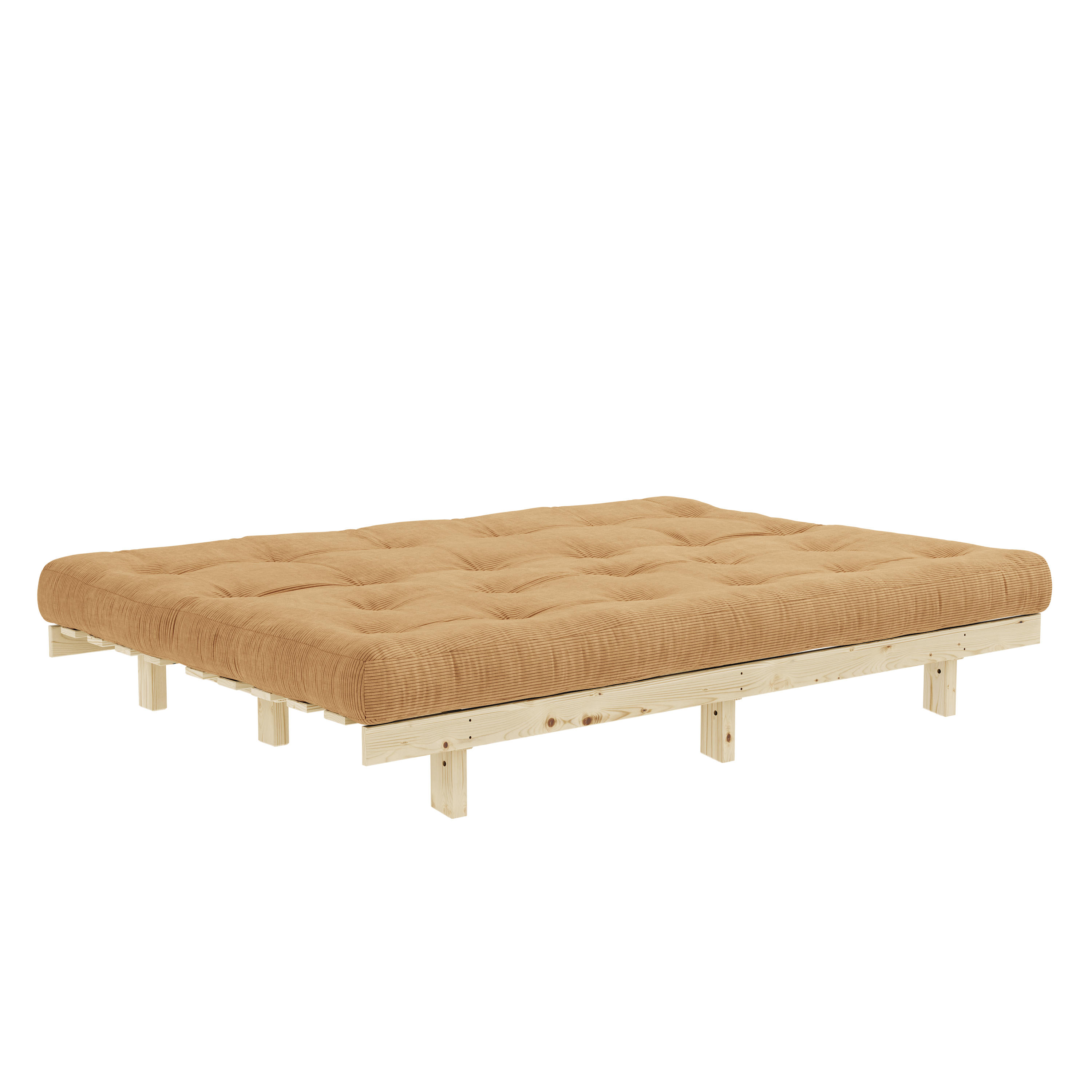 LEAN RAW 130 X 200 W. ALPHA MATTRESS FUDGE BROWN