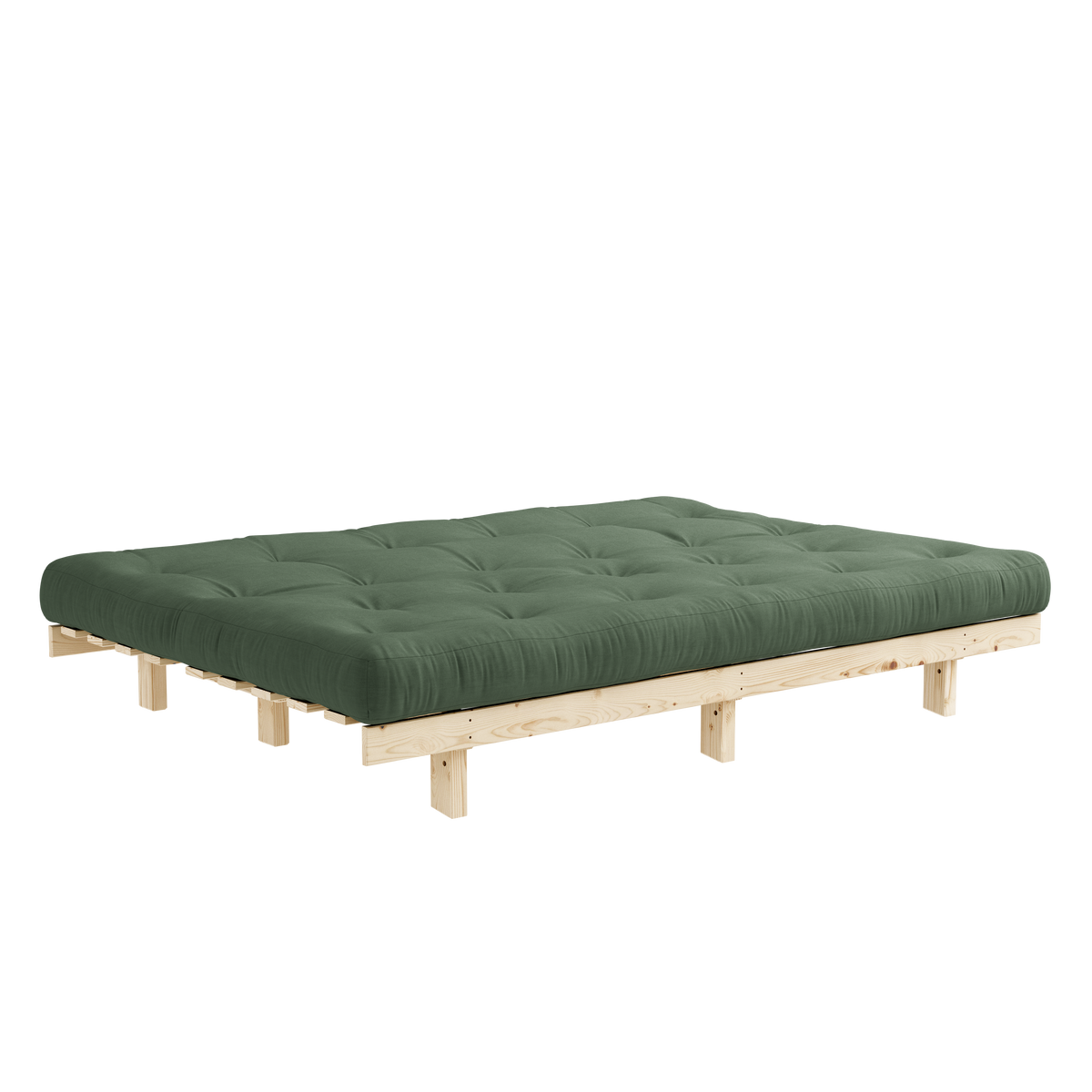LEAN RAW 130 X 200 W. ALPHA MATTRESS OLIVE GREEN