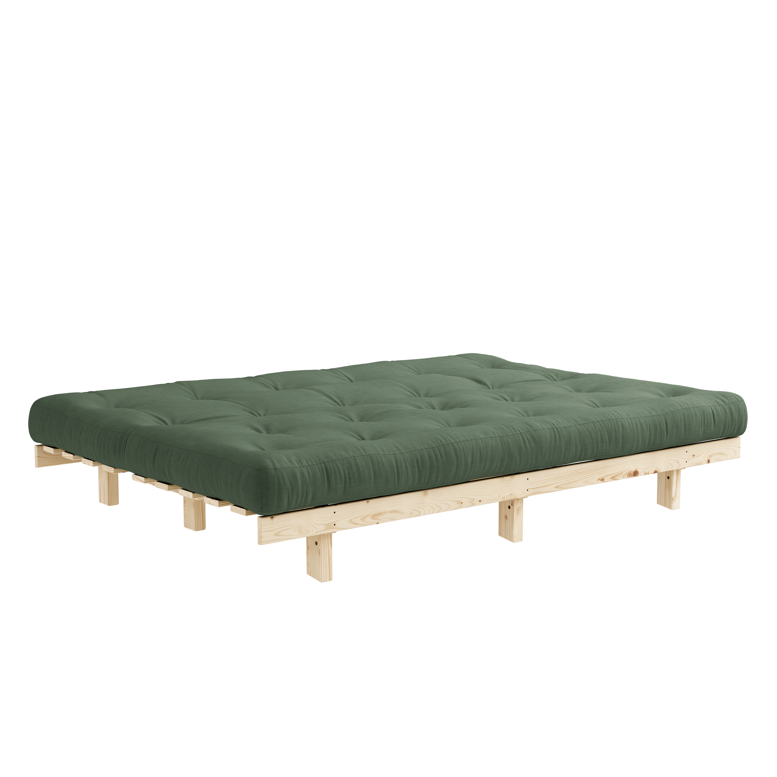 LEAN RAW 130 X 200 W. ALPHA MATTRESS OLIVE GREEN