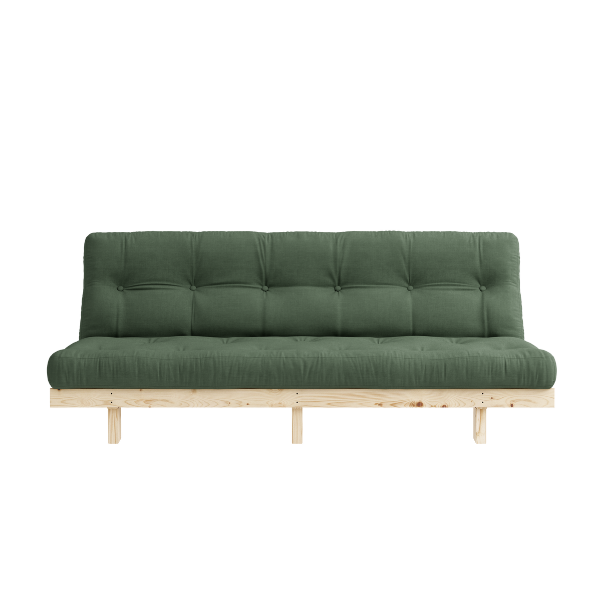 LEAN RAW 130 X 200 W. ALPHA MATTRESS OLIVE GREEN