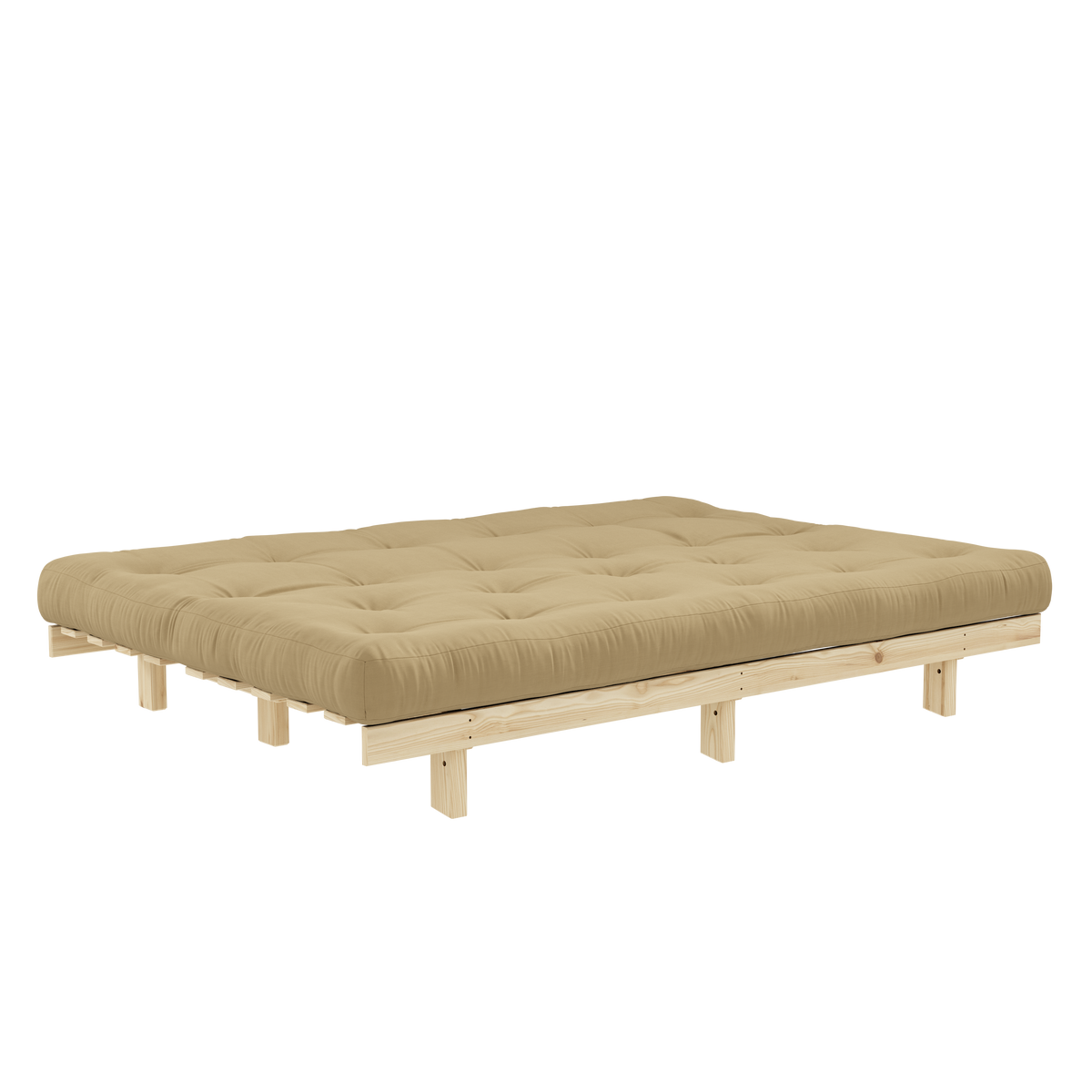 LEAN RAW 130 X 200 W. ALPHA MATTRESS WHEAT BEIGE