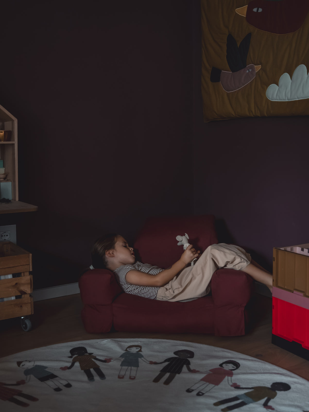 MINI HIPPO CHAIR PETROL BLUE