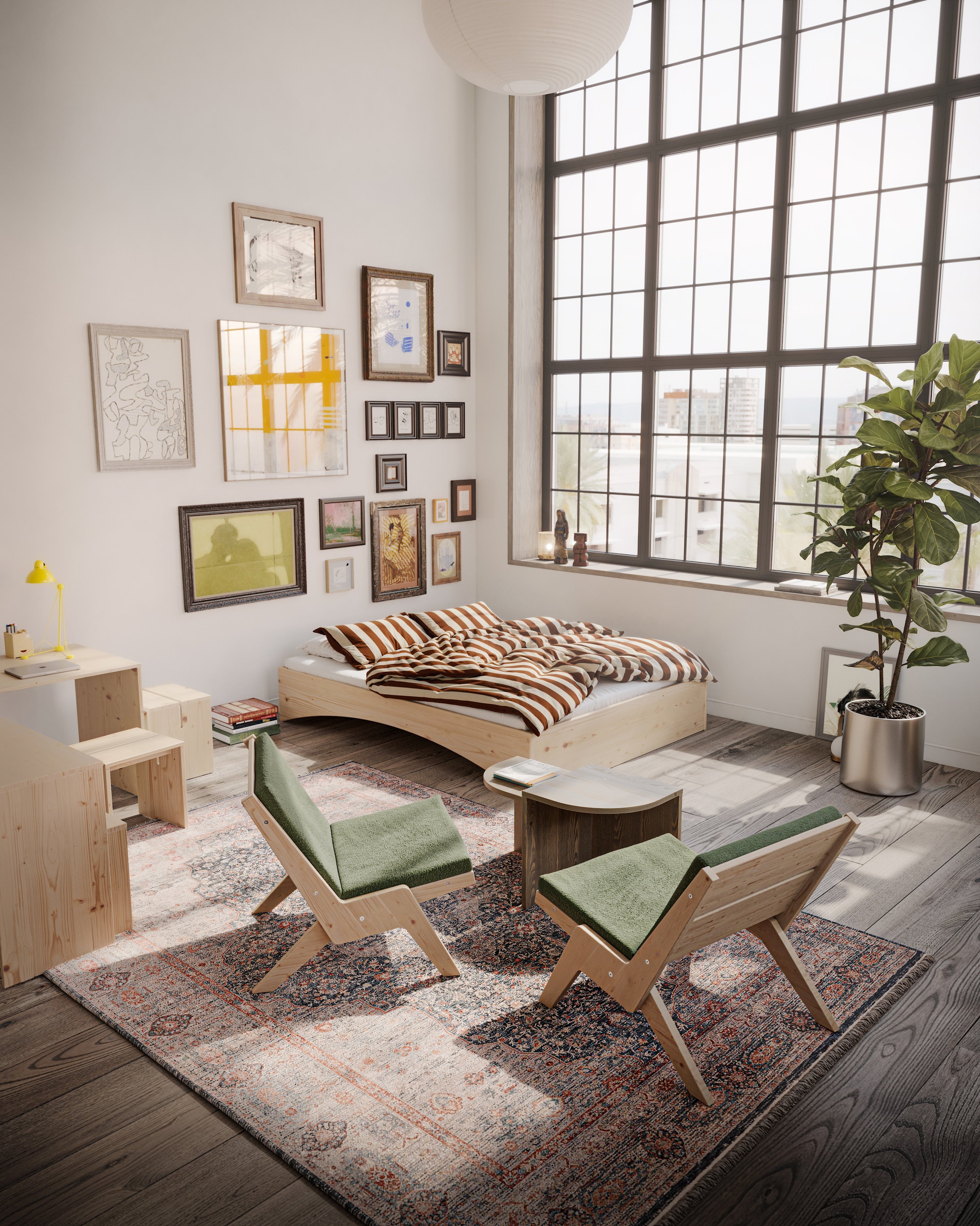 ORBIT BED RAW 180 X 200