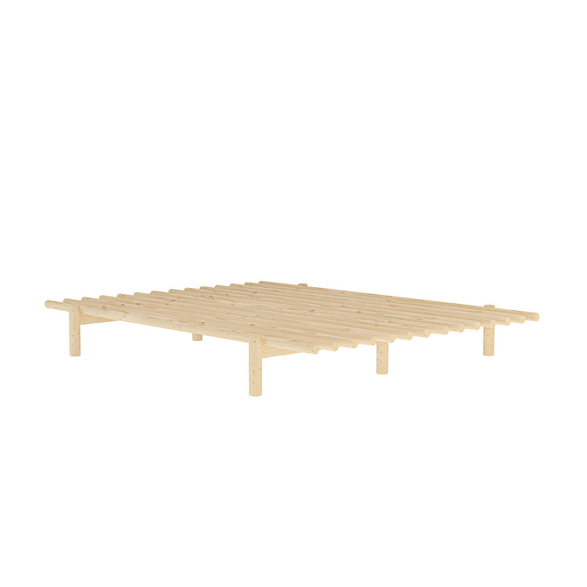 PACE BED CLEAR LACQUERED 140 X 200