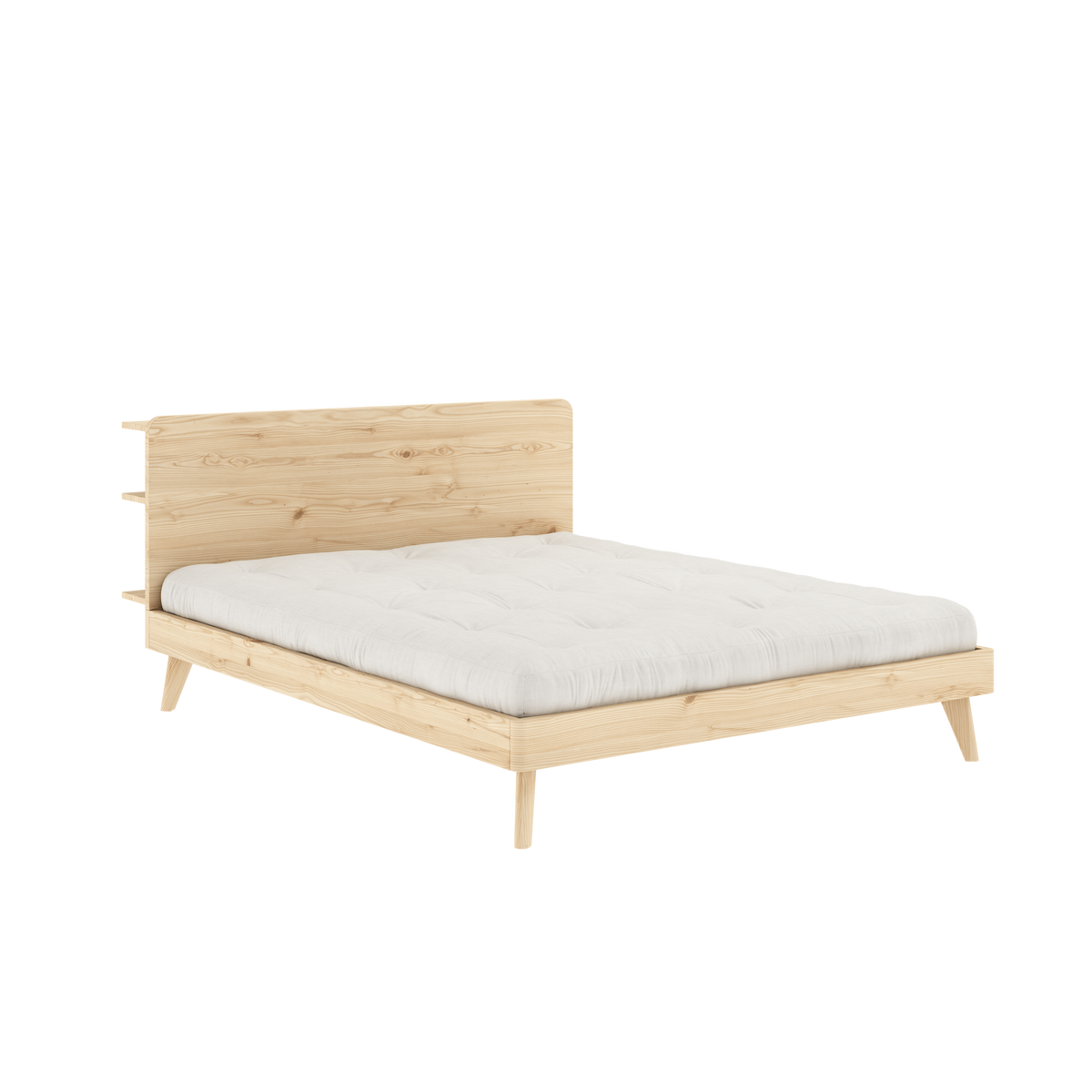 RETREAT BED CLEAR LACQUERED 160 X 200