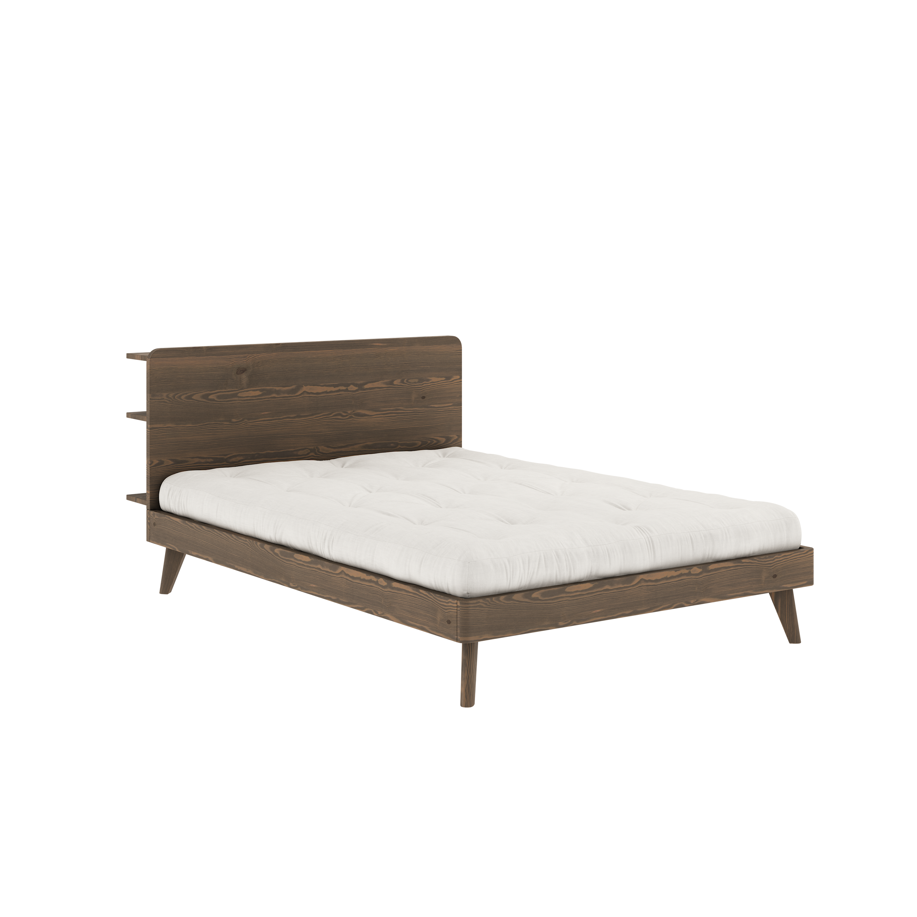 RETREAT BED CAROB BROWN 140 X 200