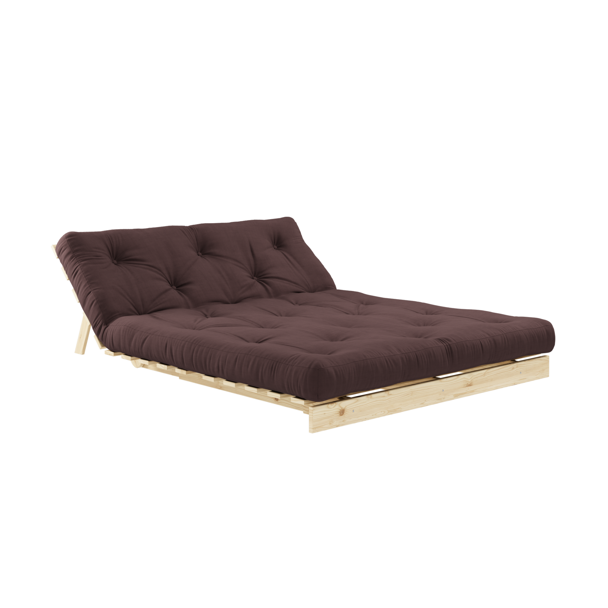 ROOTS RAW 140 X 200 W. ROOTS MATTRESS BROWN